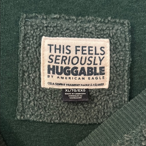 American Eagle Big Hug Reverse Fleece Sweatshirt Sz XL - Picture 3 of 5